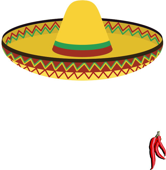 Clipart Free Mexican Transparent Menu - Sombrero Mexican Png (750x761)