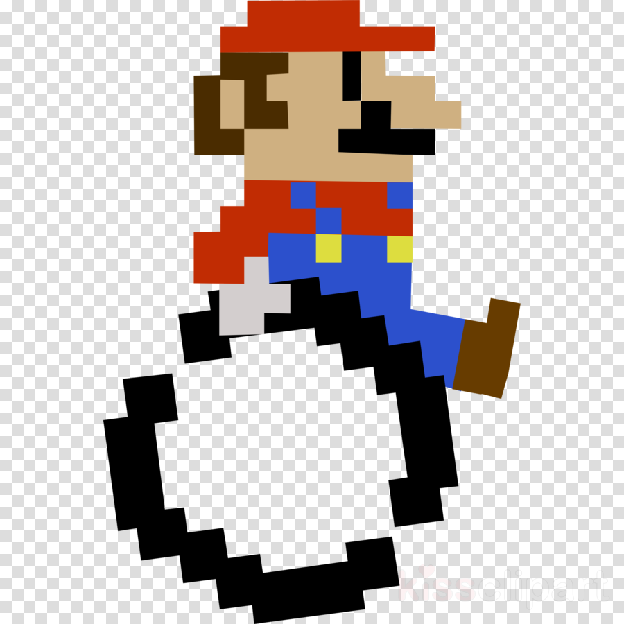 8 Bit Mario Transparent Clipart Luigi Super Mario Bros - Mario (900x900)