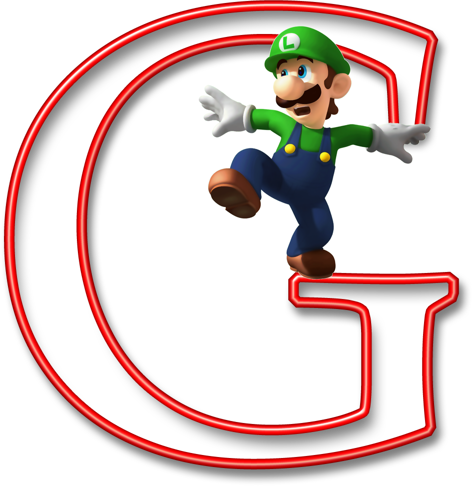 Alfabeto Mario Bros - Nintendo Logo With Mario (945x972)