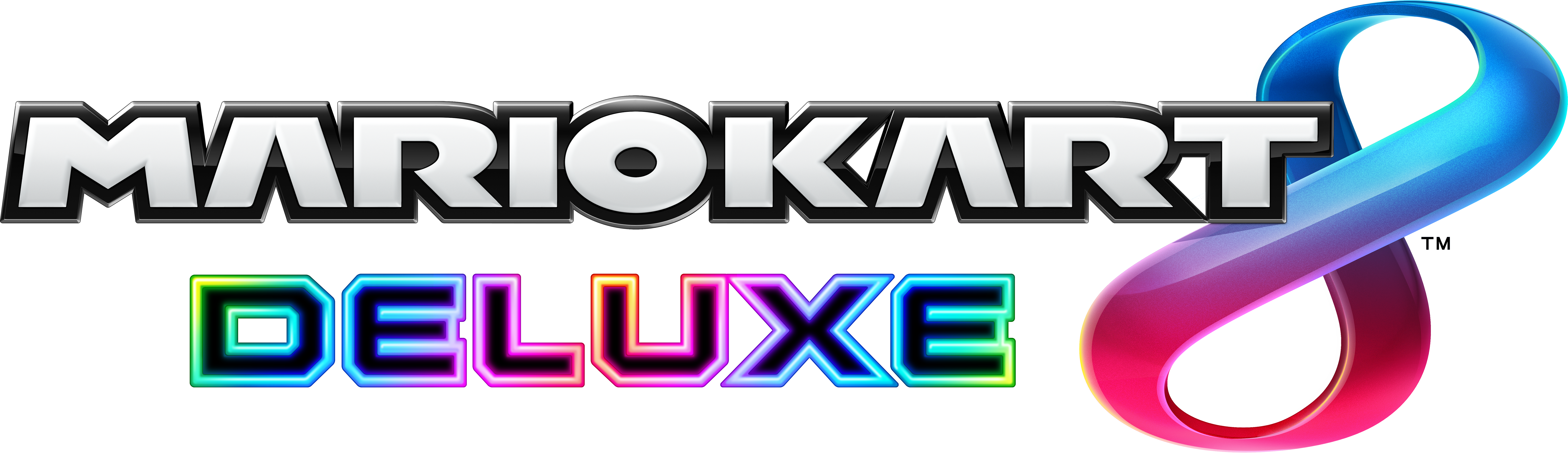 Image Nintendo Fandom Powered - Mario Kart 8 Deluxe Logo (6575x1901)