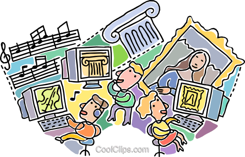 Computers And Fine Arts Royalty Free Vector Clip Art - Fine Arts Club (480x308)