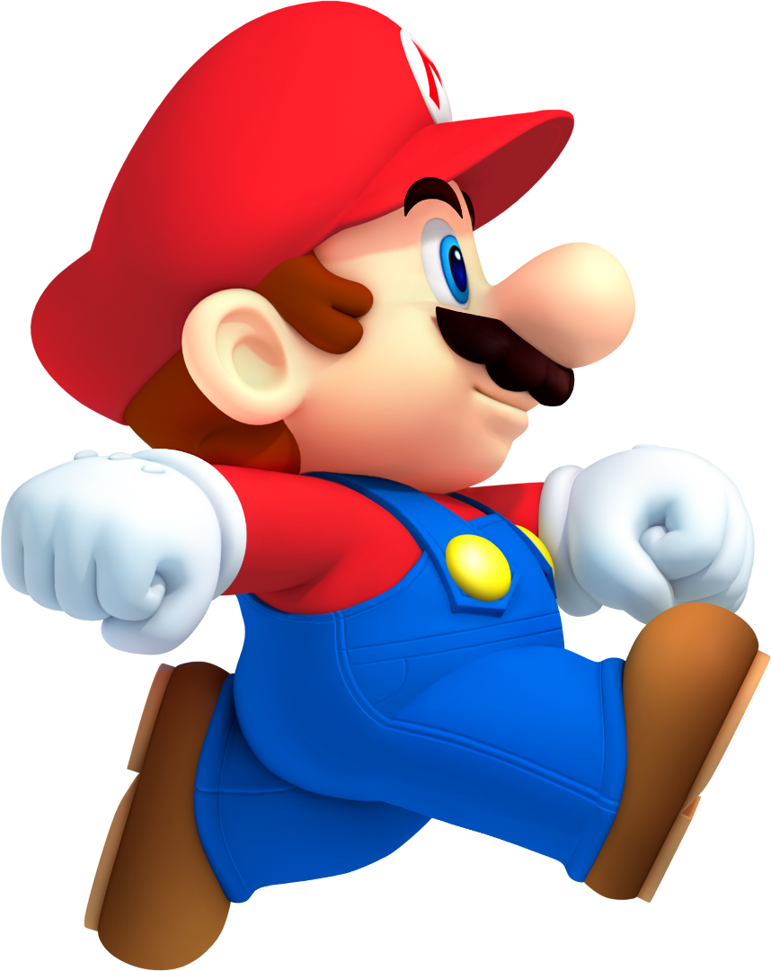 Download Clipart Black And White Library Download Sleeping - New Super Mario Bros Mario (858x1080)
