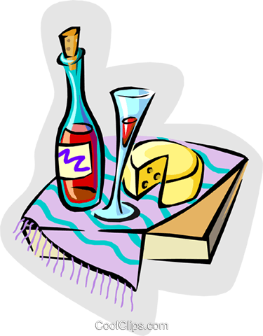 Wine And Cheese Royalty Free Vector Clip Art Illustration - Wine And Cheese Royalty Free Vector Clip Art Illustration (375x480)