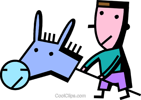 Hobby Horses Royalty Free Vector Clip Art Illustration - Treasure (480x343)