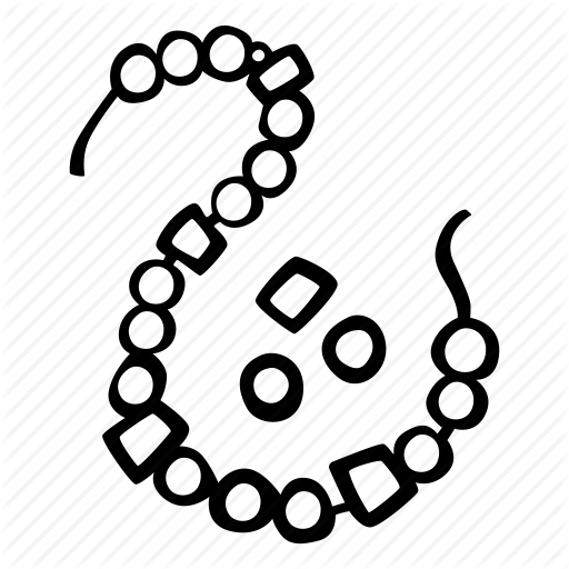 Clip Art Royalty Free Art Arts And Crafts Beads Craft - String Beads Icon (512x512)