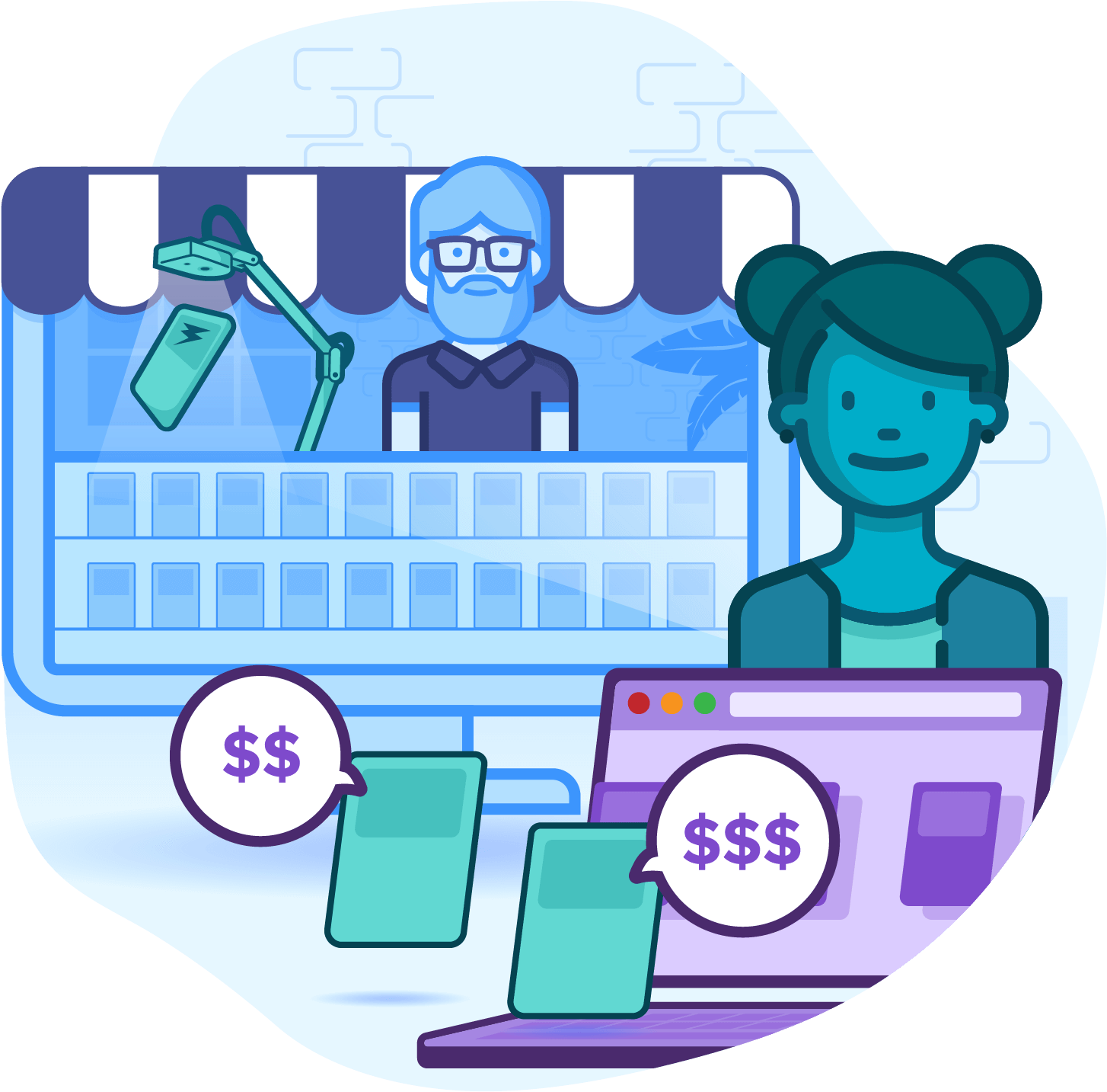 Power Up Your Customers - Cartoon (1601x1801)