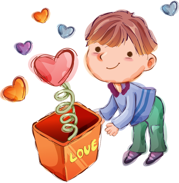 A Color, Decoupage, Young Men, Free Downloads, Hugs, - Bonitas Del Dia De San Valentin (586x600)