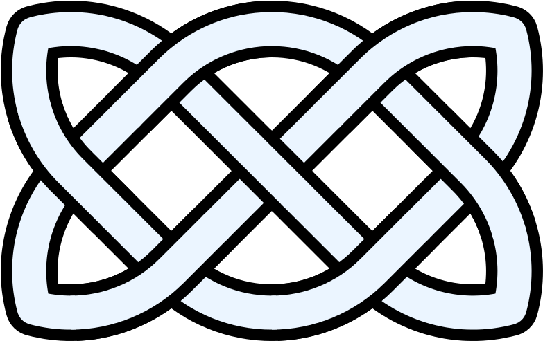 Celtic Knot Linear 7crossings - 7_4 Knot (800x510)