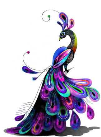 Clipart Transparent Free Spirit Salon Healing Spa In - Elegant Peacock Beach Towel (359x445)