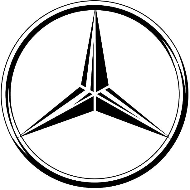 Logos Clipart Badge - Mercedes Benz Logo Png (671x614)