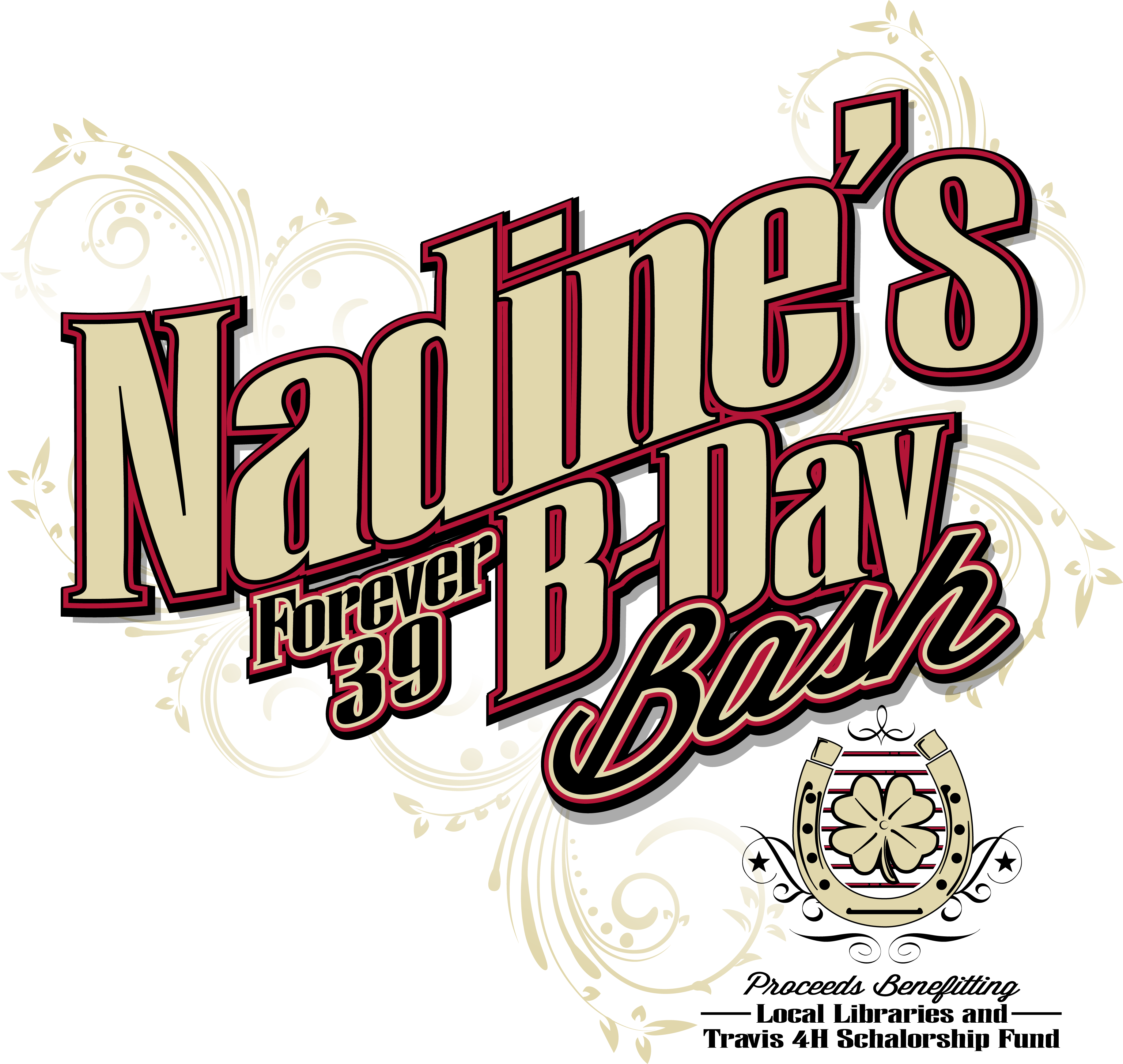 Nadines Bday Bash Logo - Birthday (3666x3475)