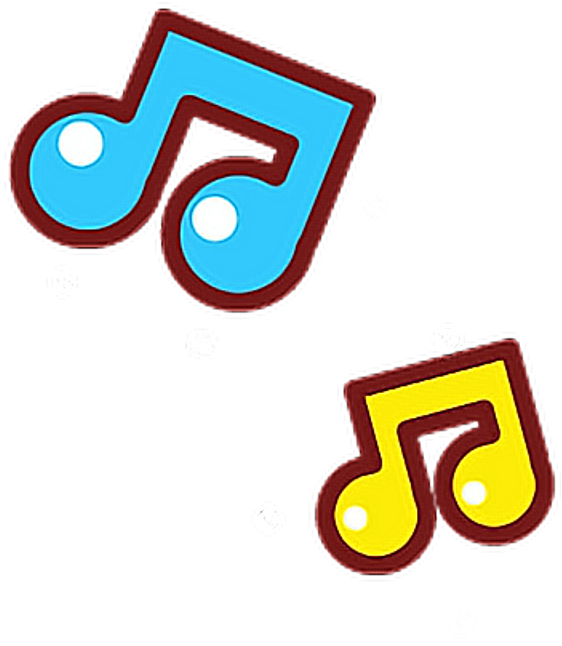 Cute Music Notes Music Notes Yellow Blue G7cheese'stime - Cute Music Notes Png (1024x1024)