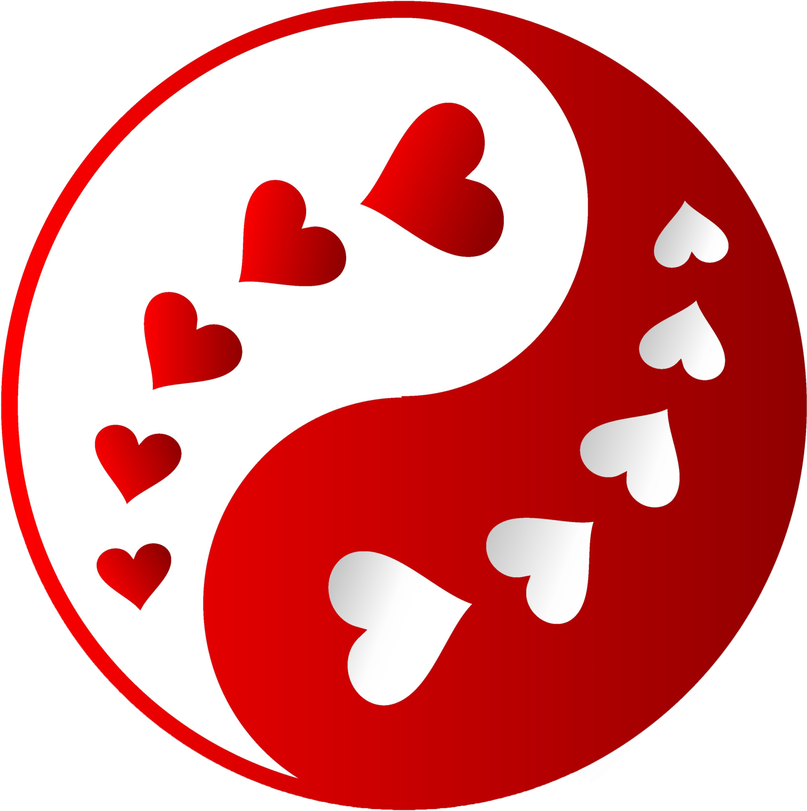 Heart Design Yin Yang (2048x1902)