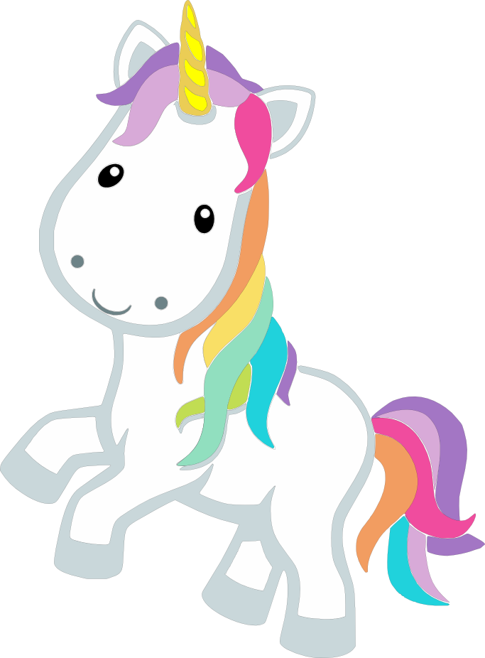 Svgs For Geeks - Unicorn Clipart (683x926)
