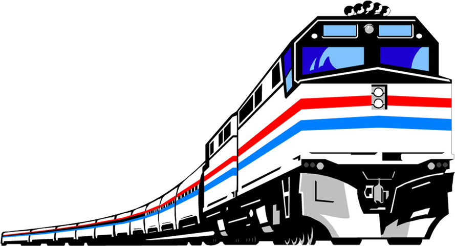 Train Rail Transport Track Art Mercedes Transprent - Amtrak Service Workers Council (1000x1000)