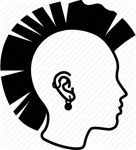 Banner Free Library Girl Liberty Punk Spikes Style - Arabic Bakery Shop Names (464x512)