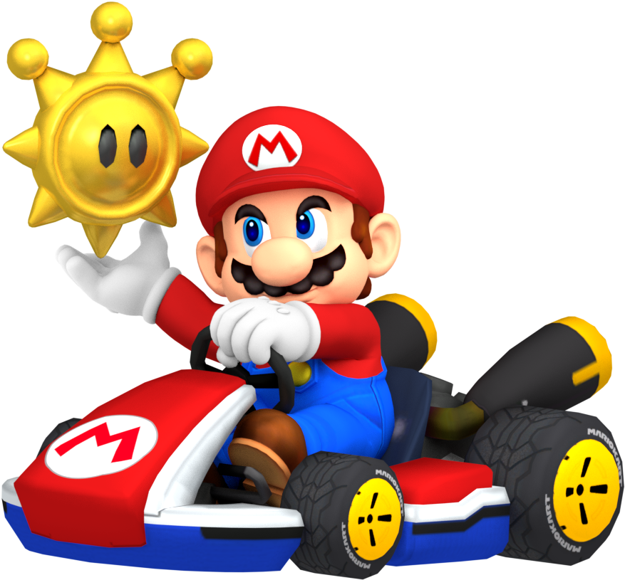 Shine Runners Mario Kart 8 Deluxe By Nintega-dario - Super Mario Kart Mario (901x851)