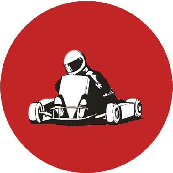 Go Kart Team - Go Kart Cartoon Black And White (552x552)