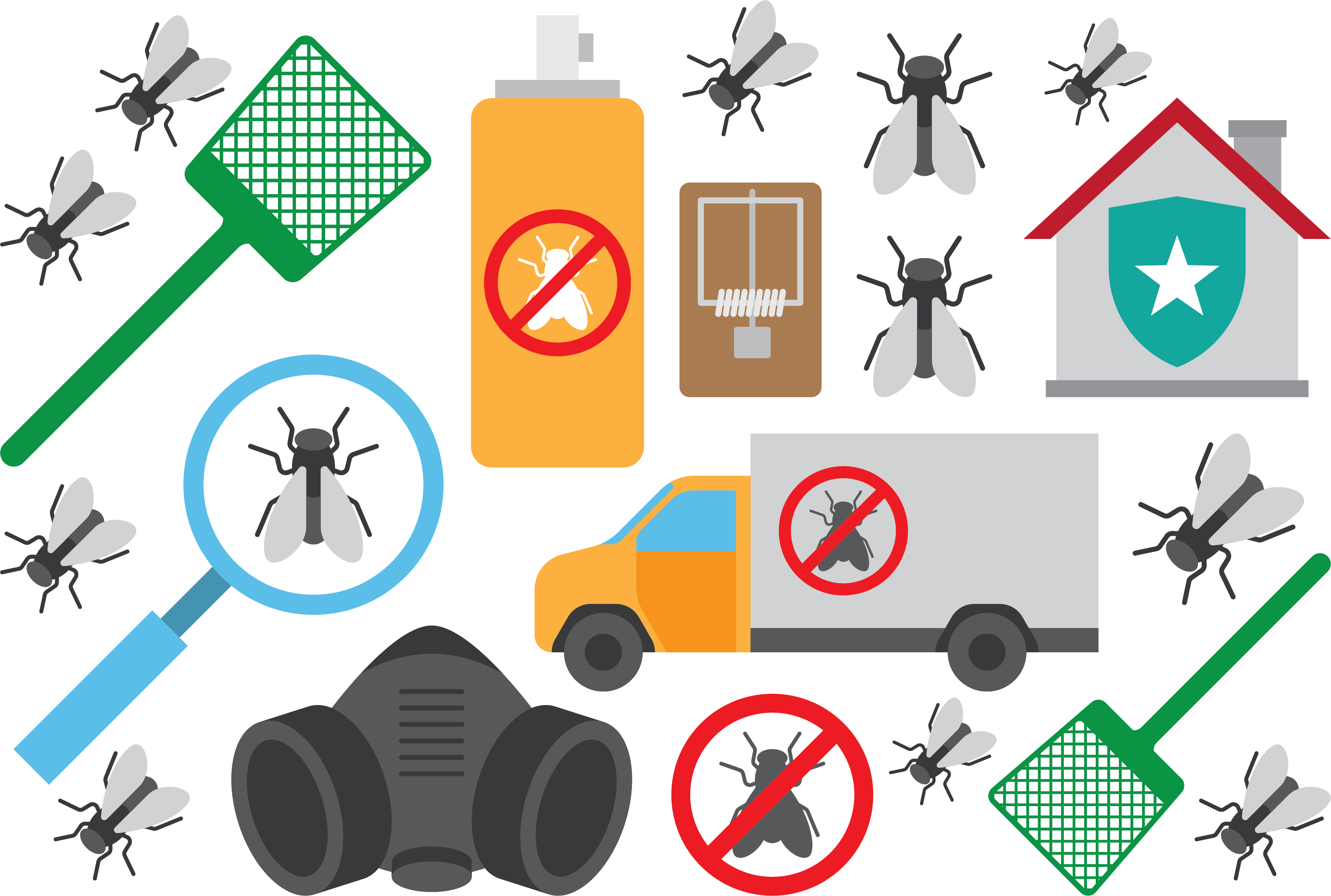 Pest Control Clip Art Insect Spray Icon - Mosquito Repellent Icon Png (3332x2243)
