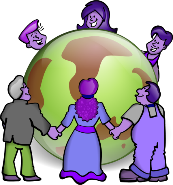World Population Day Png Clipart Earth World Population - Interaction Between Different Cultures (600x642)