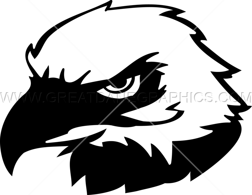 Clipart Library Stock Eagle Head Clipart Black And - Silhouette Eagle Head (825x639)
