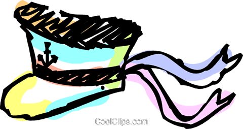 Sailors Hat Royalty Free Vector Clip Art Illustration - Sailors Hat Royalty Free Vector Clip Art Illustration (480x254)