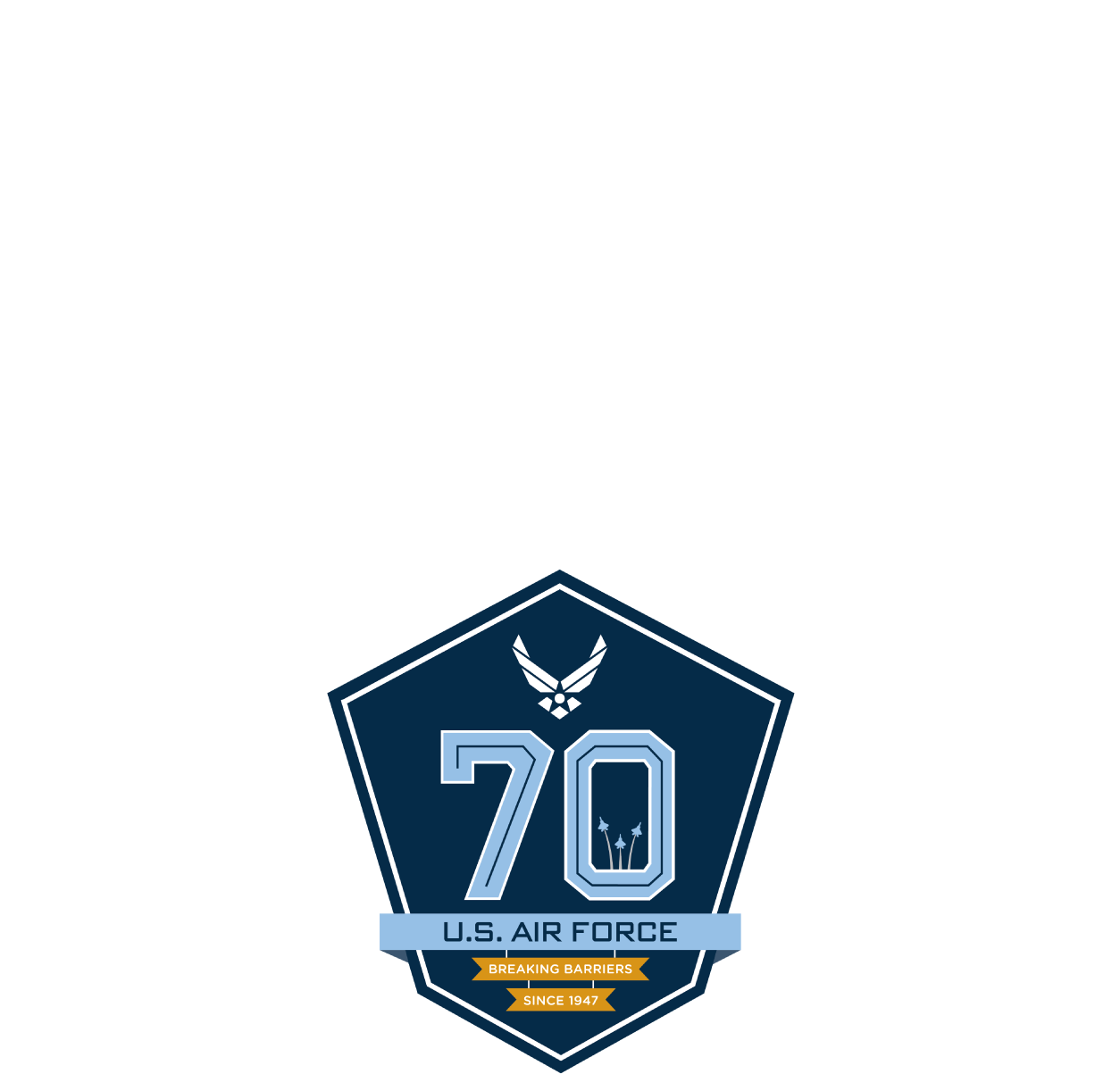 Banner Royalty Free Download Anniversary Vector 70th - Air Force Birthday 2017 (1274x2120)