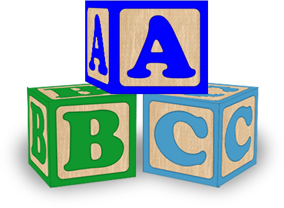 Transparent Blocks Abc - Stack Of Blocks Png (556x434)