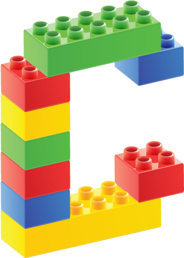 Alfabeto De Bloques C - Lego Alphabet (413x532)