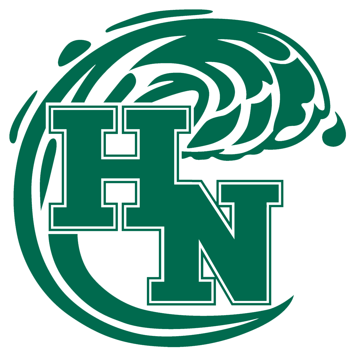 Holy Name Green Wave - Holy Name High School Logo (1191x1187)