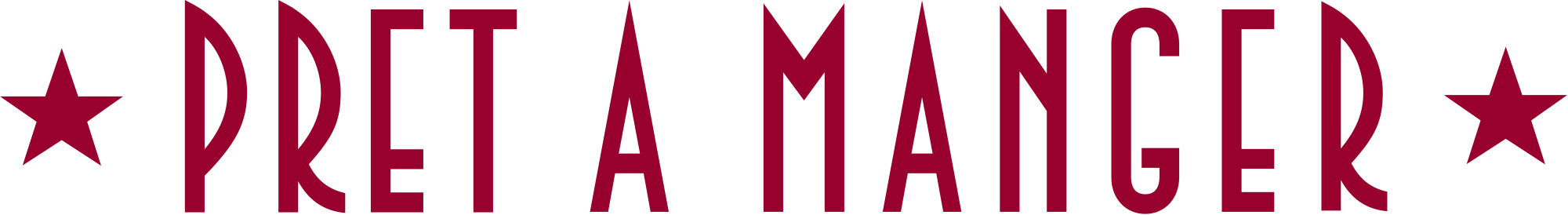 Manger Svg Transparent - Pret A Manger Logo Png (2000x274)