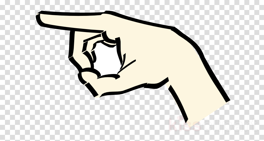 Cartoon Transparent Pointing Hand Clipart Index Finger - Hand Pointing Clipart Png (900x480)