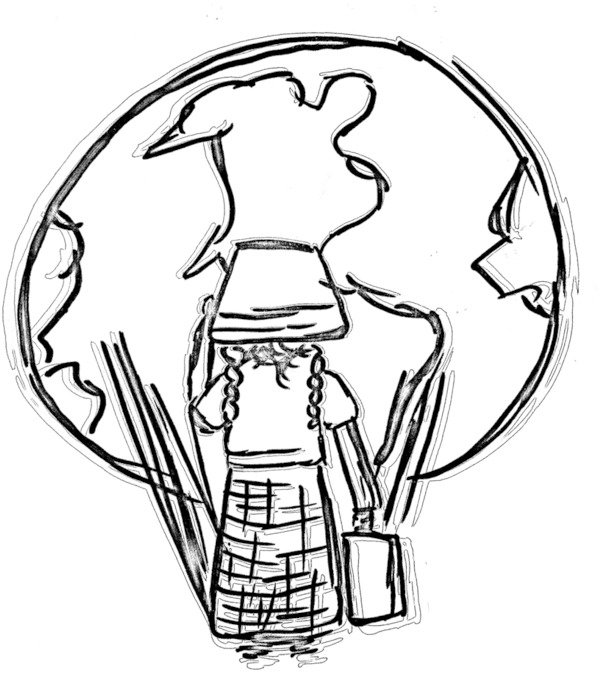 Migration Drawing Sketch - Lack Of Education Drawing (616x677)