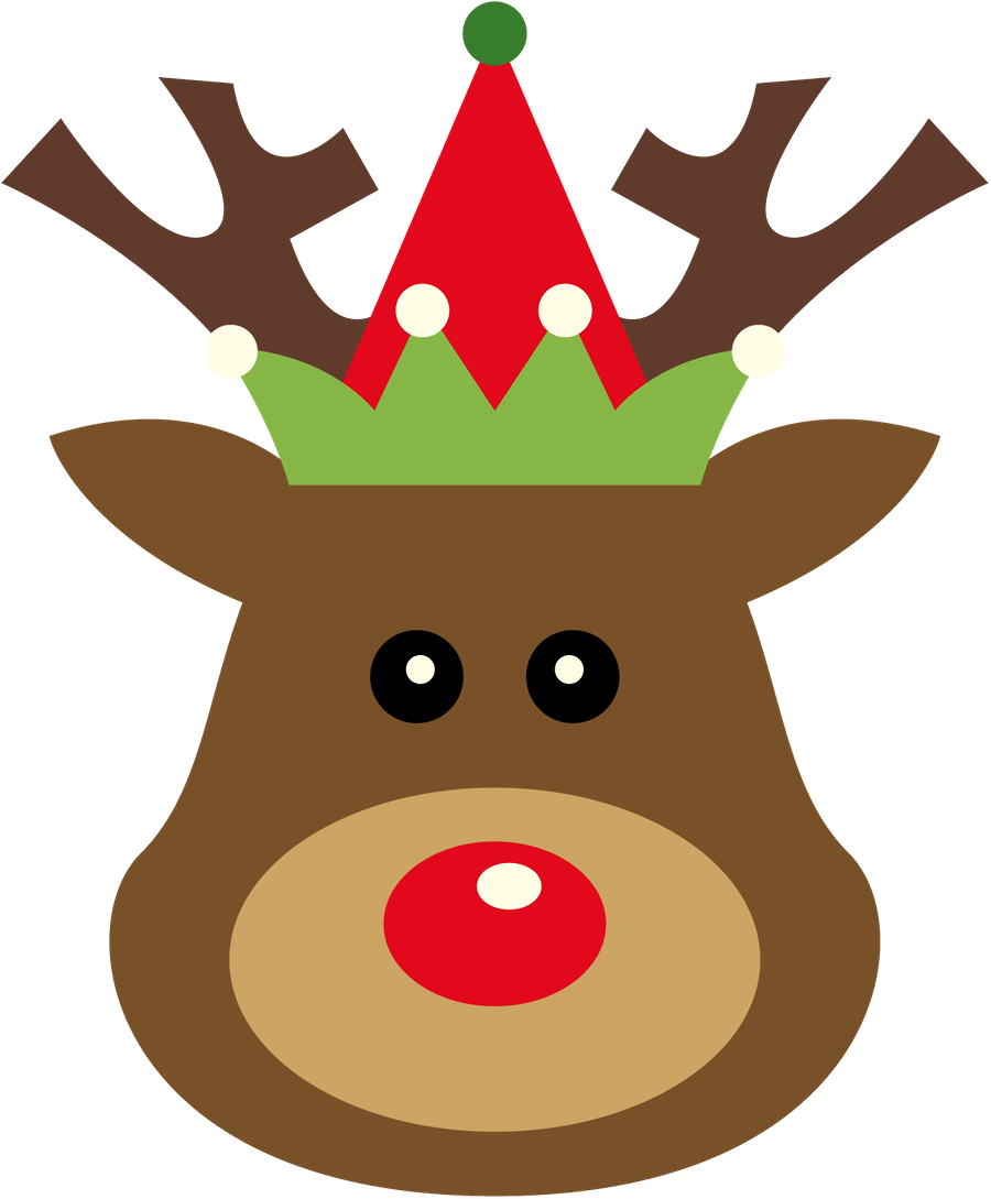 Christmas Templates, Christmas Clipart, Felt Christmas, - Cute Christmas Decorations Reindeer Clipart (900x1089)