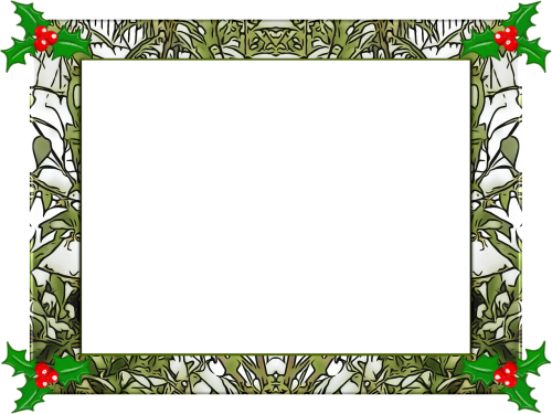 Christmas - Transparent Png Christmas Photo Frame (500x375)