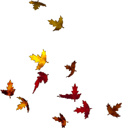Animated Fall Leaves Gif Clipart Autumn Clip Art - Gambar Daun Bergerak Gif (416x438)