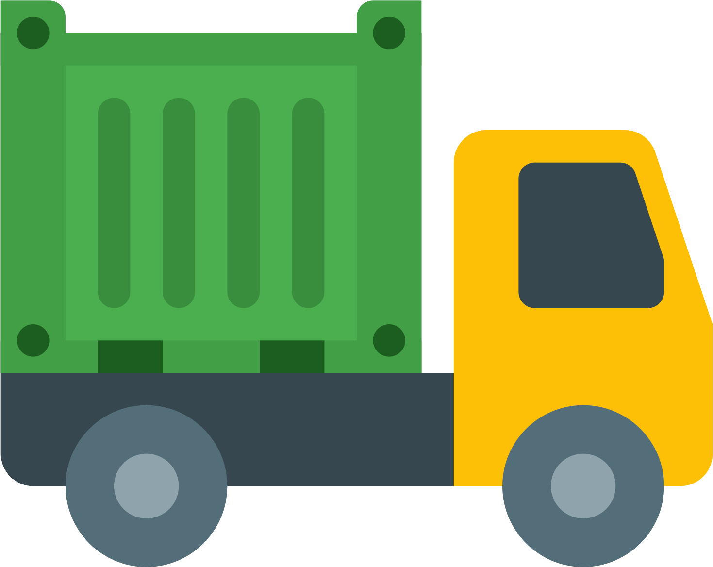 Container Truck Icon Free - Container Truck Icon Png (1600x1600)