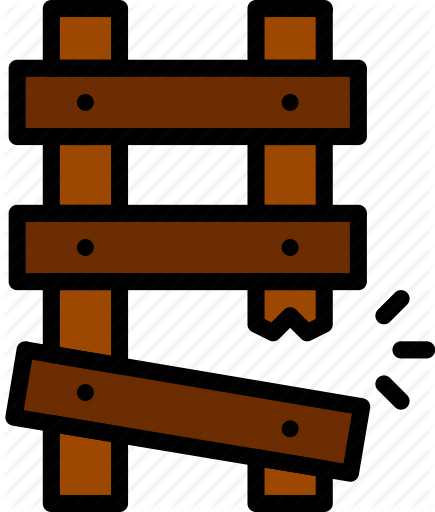 Clipart Download Smashicons Construction - Broken Ladder Clip Art (435x512)