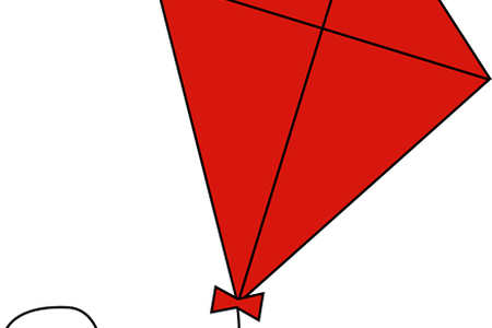 Red Kite Clipart Toy - Red Kite Clipart Toy (450x300)