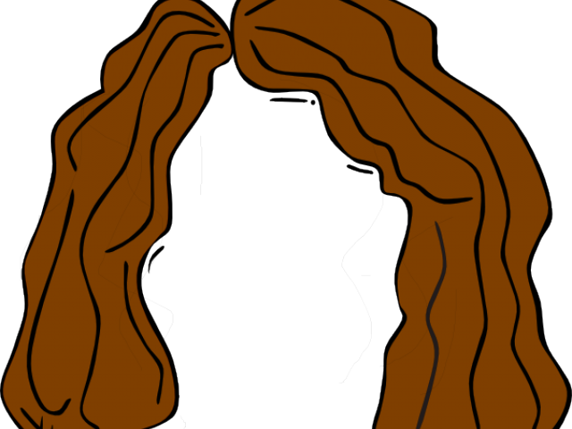 Brown Hair Clipart Hair Outline - Clipart Wig (640x480)