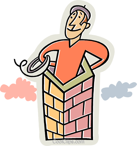 Chimney Sweep Royalty Free Vector Clip Art Illustration - Illustration (451x480)