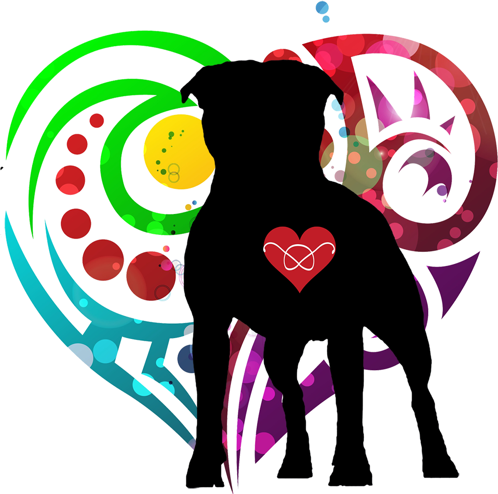 Clipart Dogs Staffy - Sbt Hearts Throw Blanket (1095x1095)