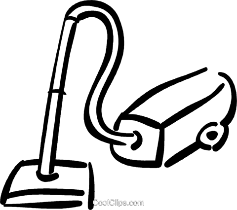 Svg Black And White Cleaning Clipart Free - Vacuum Cleaner (480x426)