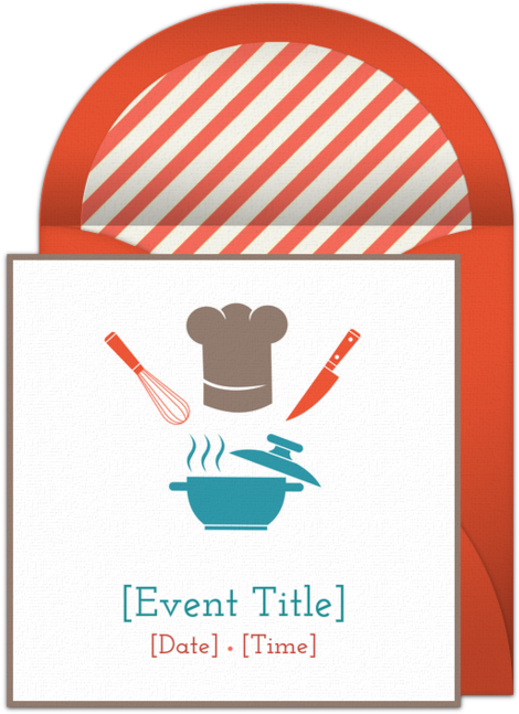 Customizable, Free Kitchen Tools Online Invitations - Kitchen (650x650)