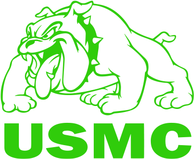 United States Marine Corps Full Body Bulldog Vinyl - St Cloud High School Bulldog (400x400)