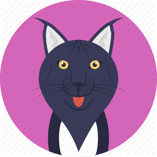 Clip Art Transparent Library Cats Vector Wild Cat - Clip Art Transparent Library Cats Vector Wild Cat (512x512)