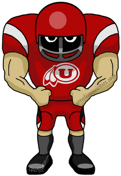 Durham North Carolina Duke University Blue Devils - New Orleans Saints Cartoon (320x400)