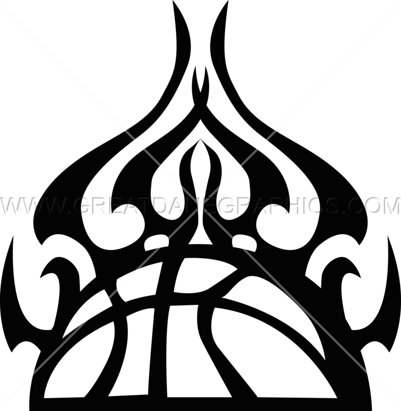 Clip Art Flaming Basketball - Basketball With Flames Clipart (825x844)