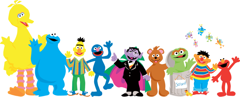 Sesame Street Characters Animation (800x324)