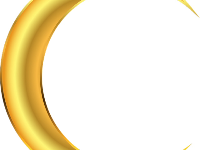 Evening Clipart Yellow Moon - Circle (640x480)